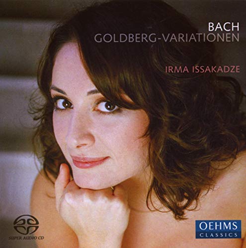 CD cover featuring pianist Irma Issakadze, with text "Bach Goldberg-Variationen".