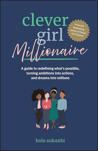 Book cover: “Clever Girl Millionaire” by Bola Sokunbi, featuring four women.