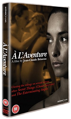 DVD cover for "À L'Aventure" featuring a woman’s face and suggestive imagery.