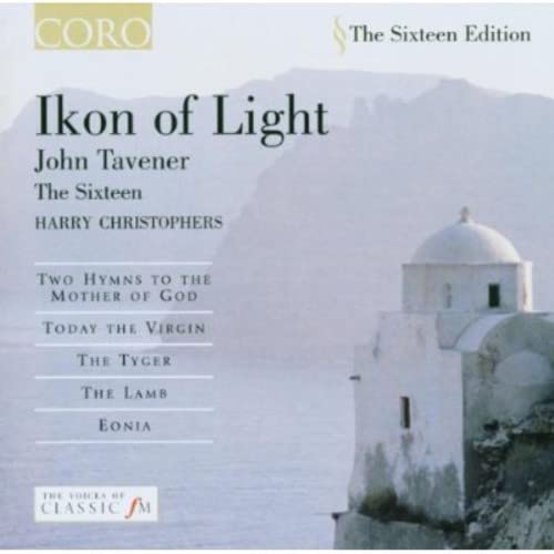CD cover for “Ikon of Light” by John Tavener, featuring a white building.