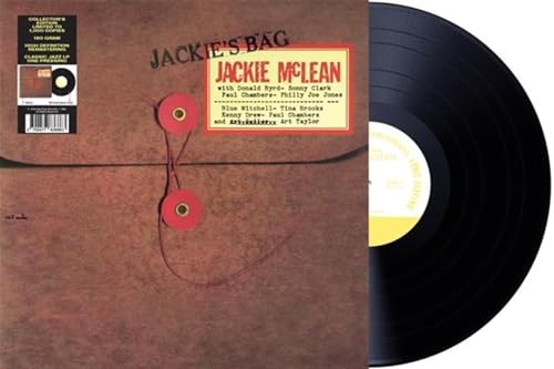 Jackie McLean’s “Jackie’s Bag” vinyl record in a brown paper sleeve.