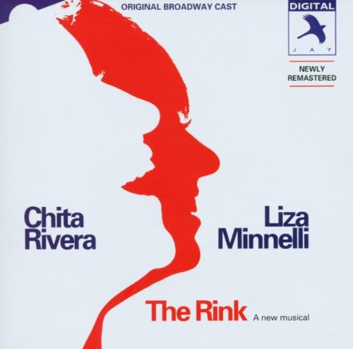 CD cover for "The Rink" musical, featuring red profile silhouettes.