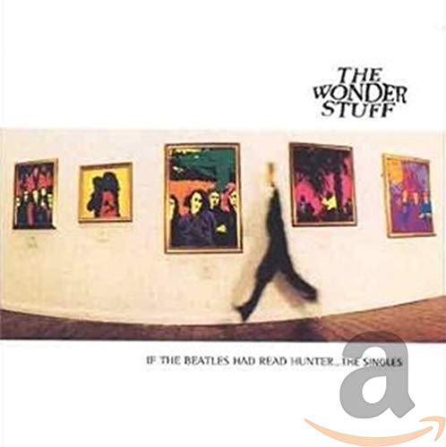 CD cover for "The Wonder Stuff" album with paintings and a figure.