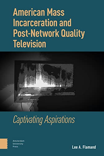 Book cover with blurred television screen and text: “American Mass Incarceration.”