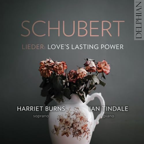 CD cover: "Schubert Lieder" with roses in a vintage pitcher.