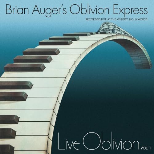 CD cover: piano keys forming an arch over a stage, text "Live Oblivion Vol. 1".