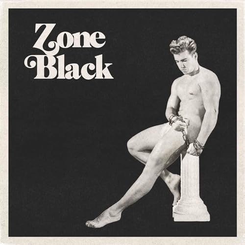 Black and white album cover featuring a shirtless man in chains.