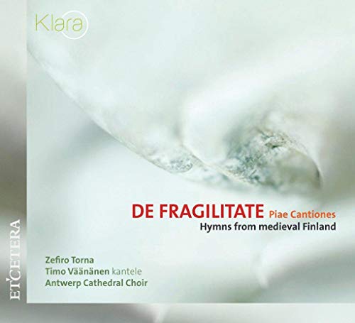 CD cover: close-up of weathered stone with text āDe Fragilitateā.
