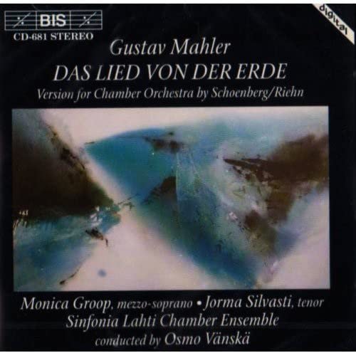 CD cover for Mahler’s “Das Lied von der Erde” with abstract art.