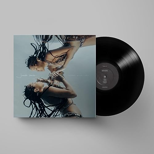 Vinyl record and cover art featuring Jamila Woods in a mirrored pose.