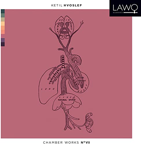 CD cover for Ketil Hvoslef’s Chamber Works No. VII, featuring anatomical illustration.