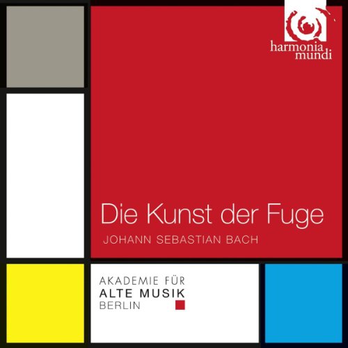 CD cover for Bach’s “Die Kunst der Fuge” with geometric color blocks.