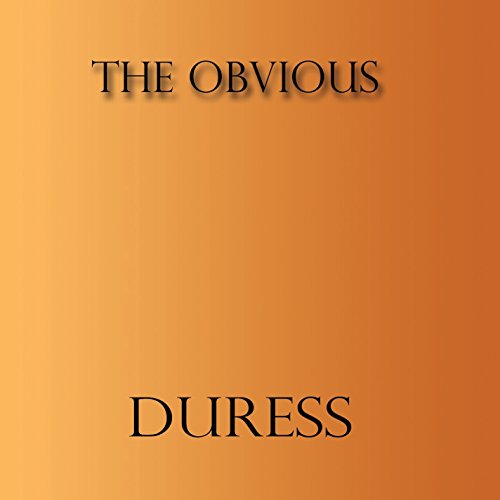 CD cover for "The Obvious - Duress" with orange and white text.