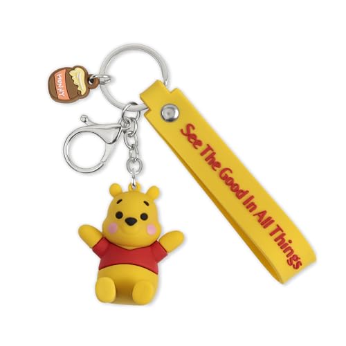 Disney Winnie The Pooh Yellow 3D Keychain