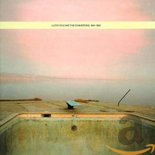CD cover: Lloyd Cole and the Commotions, pink sky over a pool.