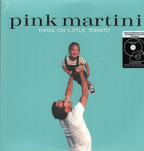 Pink Martini “Hang On Little Tomato” vinyl record cover with a vintage photo.