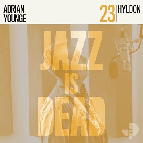 Album cover featuring a man in profile with the text Jazz Is Dead overlaid.