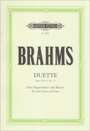 Duette op. 20, 61, 66, 75 Fur zwei singstimmen und klavier. Nr. 3909.