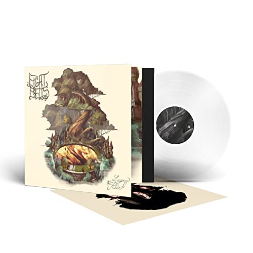 Vinyl record, album cover with tree illustration, and inner sleeve shown.