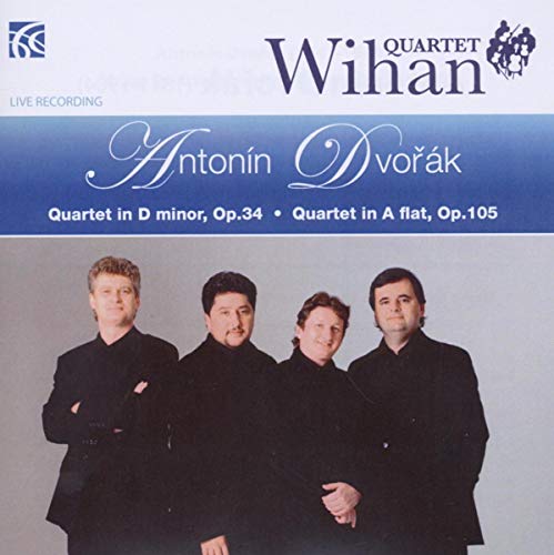 CD cover featuring the Wihan Quartet and composer Antonín Dvořák.