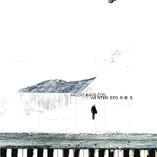 CD cover: lone figure walking towards a dark, distant shape.