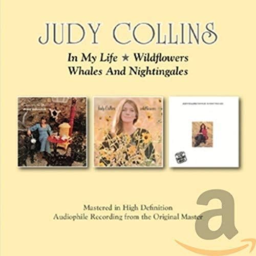 CD cover featuring three Judy Collins album artworks against a light yellow background.