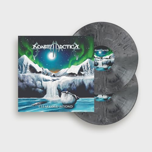 Sonata Arctica “Clear Cold Beyond” double vinyl record with winter landscape cover.