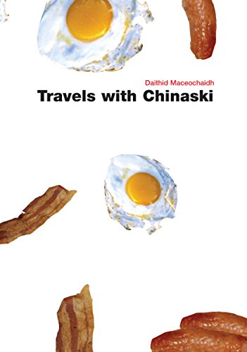 Book cover: "Travels With Chinaski" with images of eggs and bacon.