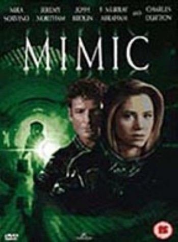 DVD cover for "Mimic" featuring Mira Sorvino and Jeremy Northam.