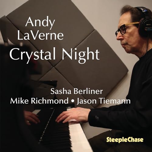 CD cover featuring pianist Andy Laverne wearing headphones at a keyboard.