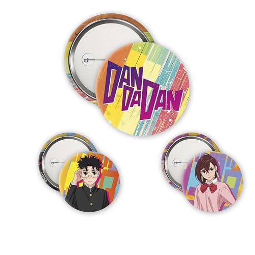 Dan Da Dan Momo & Okarun 3 Badge Pack