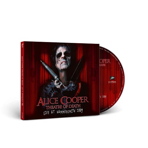 Alice Cooper “Theatre Of Death” live CD with dramatic cover art.