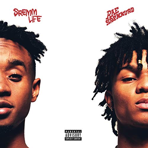 Album cover for Rae Sremmurd’s “SremmLife” featuring two young Black men.