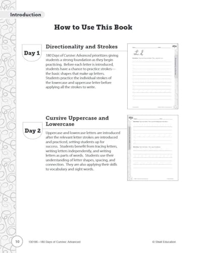 180 Days™: Cursive: Advanced : Practice, Assess, Diagnose