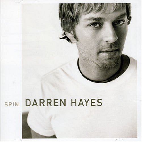 CD cover for Darren Hayes’ “Spin” featuring a portrait of the artist.