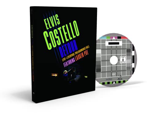 Blu-ray case for Elvis Costello’s “Detour” concert film, Liverpool 2015.