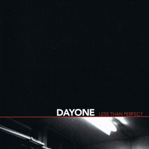 Dark album cover with "DAYONE" text and a red horizontal line.