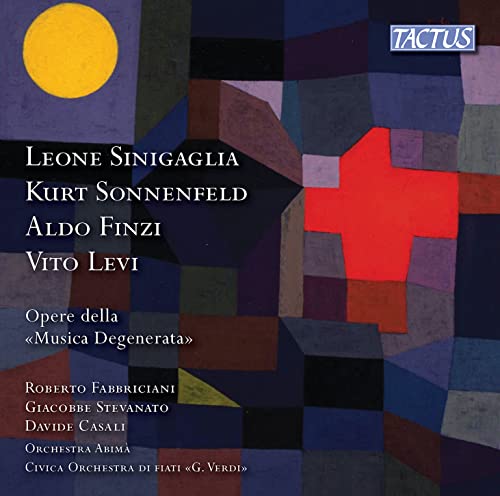 CD cover for “Works of ‘Degenerate Music’” with abstract geometric art.