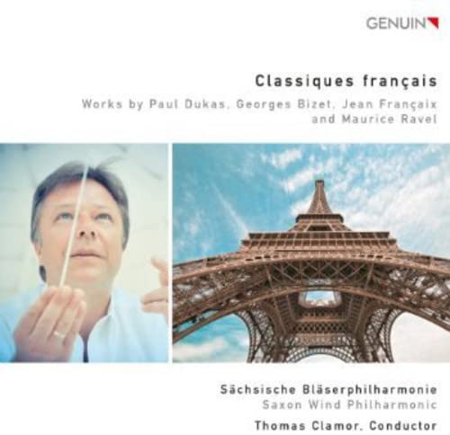 CD cover: conductor’s portrait and the Eiffel Tower, titled “Classiques français.”