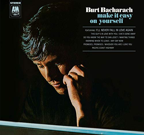 Burt Bacharach album cover: a pensive portrait in black and white.