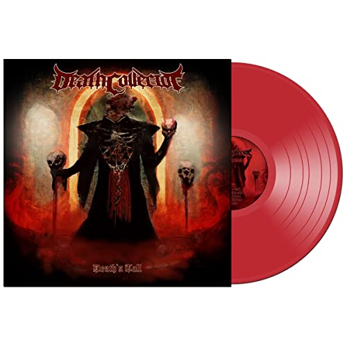 “Deathcollector - Death’s Toll” vinyl record with dark, gothic cover art.