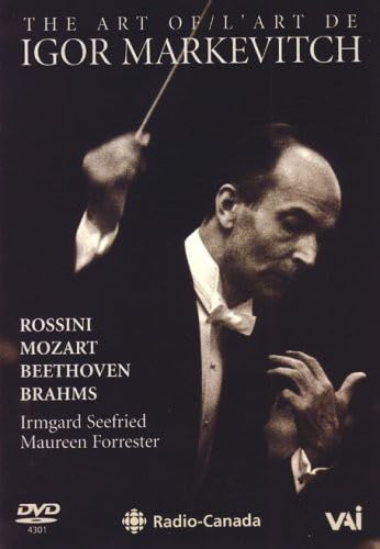Igor Markevitch conducting, DVD cover featuring composers’ names.