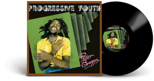 Vinyl record and cover art featuring Peter Broggs, a man with dreadlocks.