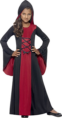 Smiffys Children's Vamp Girl Costume, Dress, Size: S, Color: Red and Black, 43031