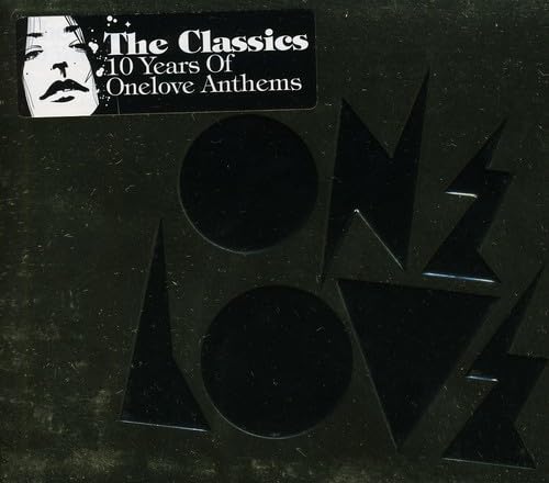 Black CD case with white text and a stylized graphic of the word "ONE.