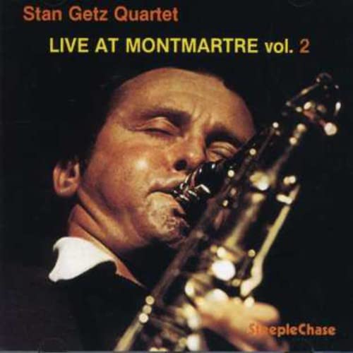 CDBout close-up of Stan Getz playing the saxophone on a CD cover.