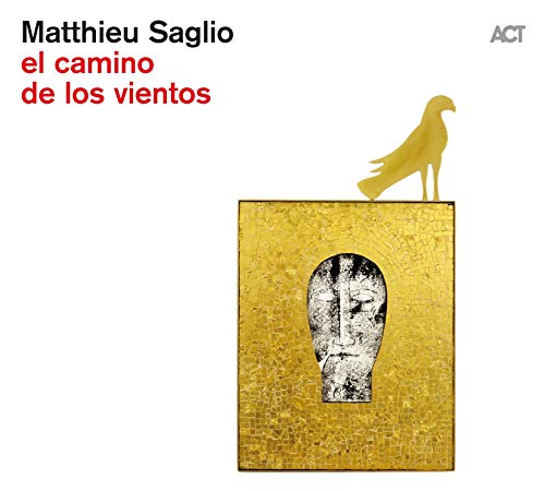 CD cover: golden mosaic with a face and a bird silhouette.