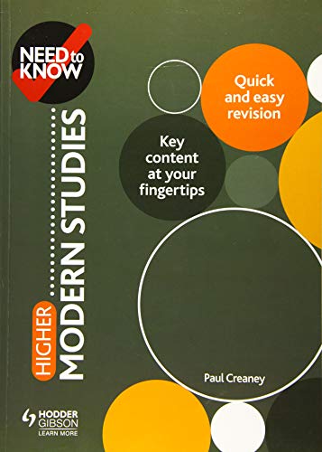 Need to Know: Higher Modern Studies (Need to Know Higher Level)