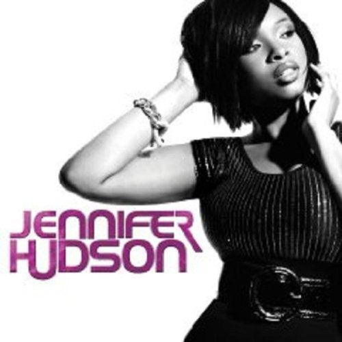 Jennifer Hudson album cover, black and white with purple text.