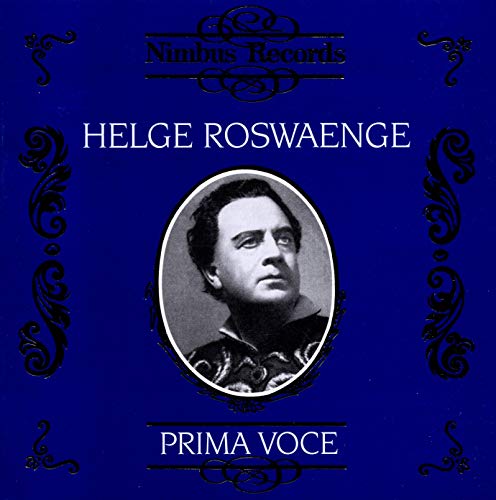 Blue album cover featuring a black and white portrait of Helge Roswaenge.